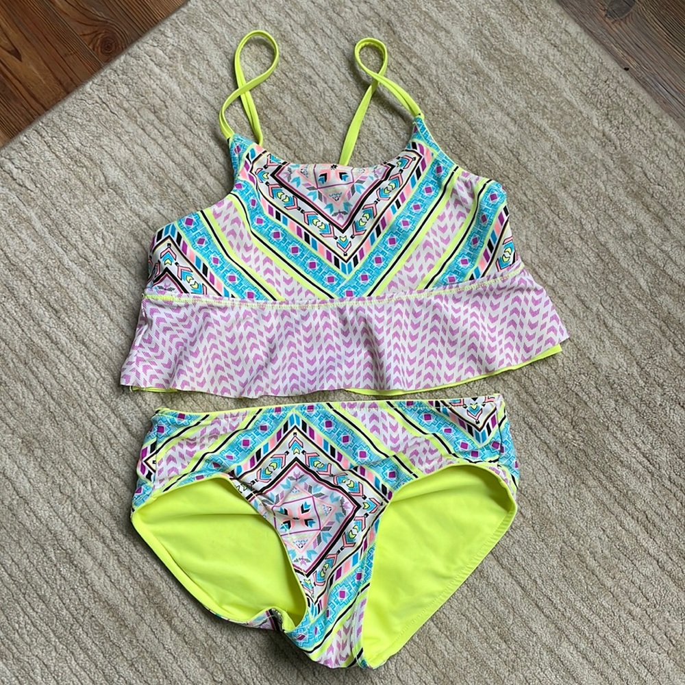 Justice, Size 12, girls two piece bathing suit
